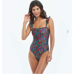 Summersalt Ruffle Oasis in Midnight Bloom